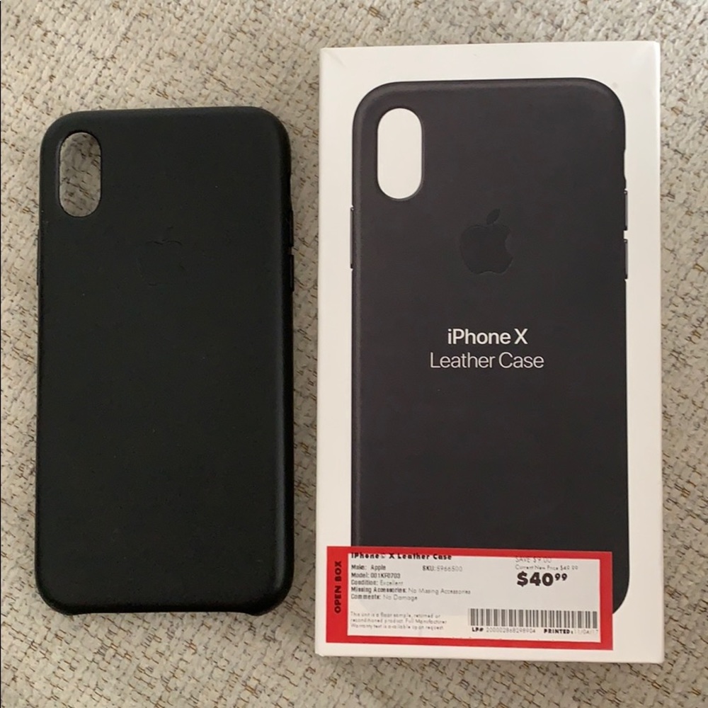 Apple IPhone X Leather Case